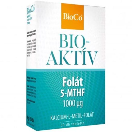 Bioco bioaktív folát 5-mthf 1000µg tabletta 30 db