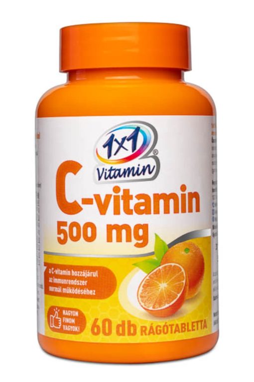 1x1 vitaday c-vitamin 500mg rágótabletta 60 db