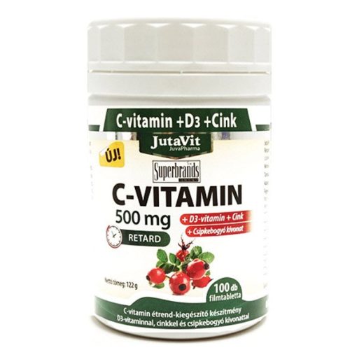 Jutavit c-vitamin 500 mg+d3+csipkebogyó kivonattal 45 db