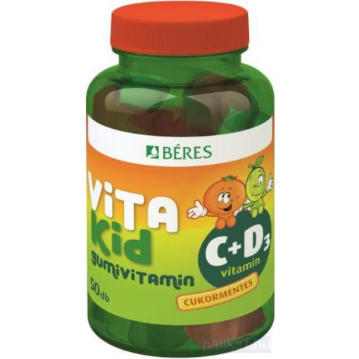 Béres vitakid c+d gumivitamin gumitabletta 50 db