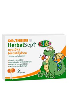 Dr. Theiss herbalsept nyalóka torokfájásra 6 db 85 g