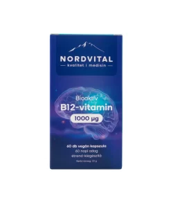 Nordvital b12-vitamin 1000mcg vegán kapszula 60 db