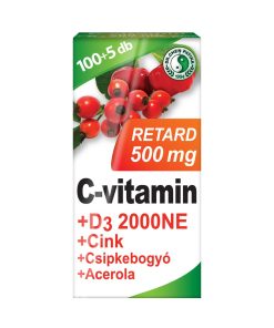 Dr. chen c-vitamin 500 mg retard+d3+acerola tabletta 105 db