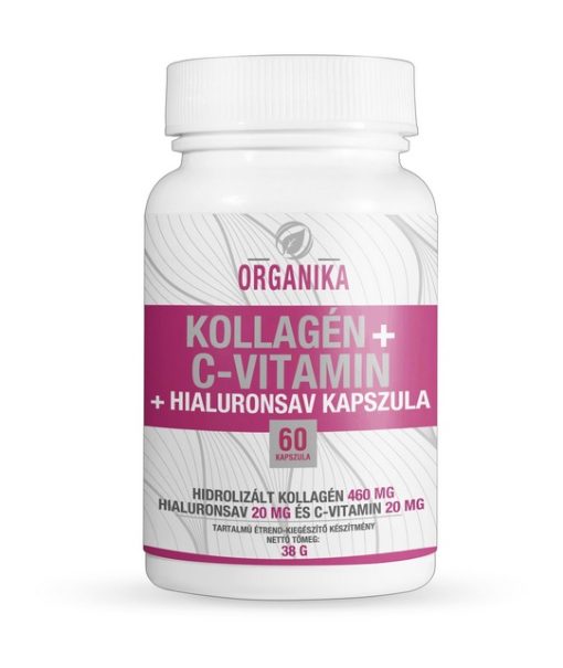 Organika kollagén+c vitamin+hialuronsav kapszula 60 db
