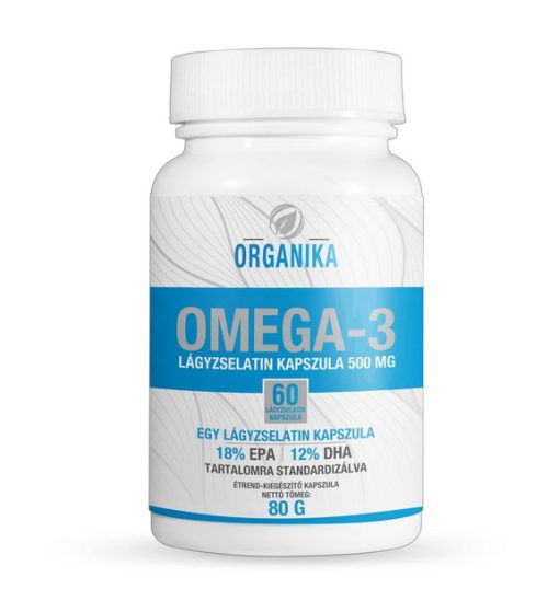 Organika omega-3 500 mg lágyzselatin kapszula 60 db