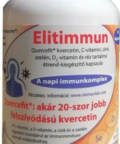 Elitimmun quercefit kvercetin, c-vitamin, cink, szelén, d3-vitamin és réz tartalmú étrend-kiegészítő kapszula 60 db