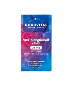Nordvital vas-biszglicinát vegán kapszula 60 db
