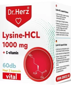 Dr.herz lysine-hcl+c-vitamin kapszula 60 db