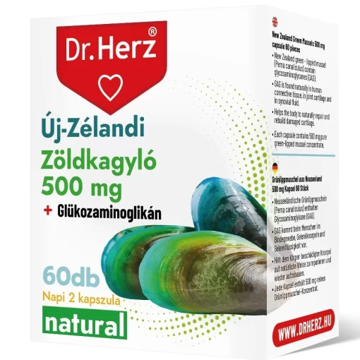 Dr.herz zöldkagyló kivonat 500 mg kapszula 60 db