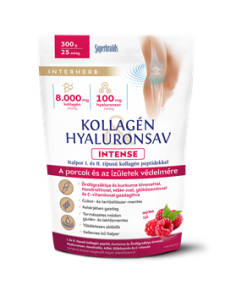 Interherb kollagén és hyaluronsav porcépítő italpor intense málna ízű 300 g