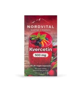 Nordvital kvercetin 500mg vegán kapszula 60 db