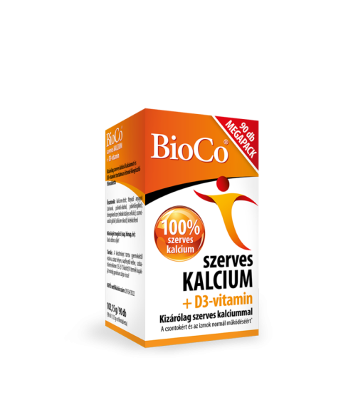 BioCo szerves kalcium + D3-vitamin filmtabletta 90 db