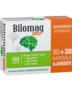 Bilomag plus 110mg gingko biloba kivonatot tartalmazó étrend-kiegészítő kapszula 90+30db 120 db