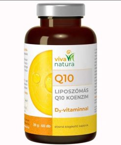 Viva natura liposzómás q10 koenzim d3 vitaminnal étrend kiegészítő kapszula 60 db