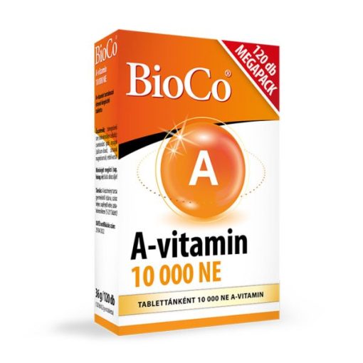 BioCo A-vitamin 10 000 NE Megapack tabletta 120 db