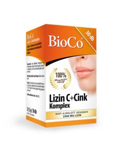 Bioco lizin c+cink komplex tabletta 30 db