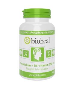 Bioheal magnézium+b6-vitamin 250mg szerves nyújtott felszívódású 70 db