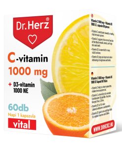 Dr.herz c-vitamin 1000 mg+d3-vitamin 1000 ne kapszula 60 db