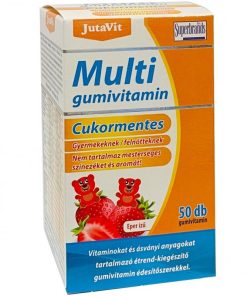 Jutavit multivitamin gumivitamin cukormentes eper ízű 50 dbcvitamin