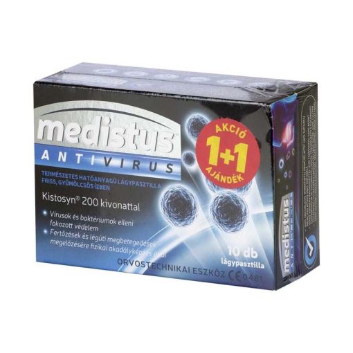 Medistus antivirus lágypasztilla 1+1 20 db