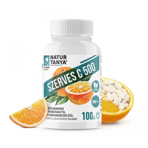 Natur Tanya szerves C 500 gyomorkímélő rágótabletta 100 db