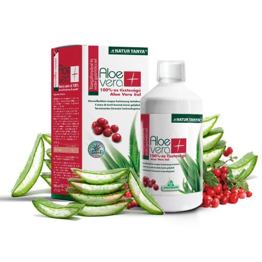 Natur Tanya Aloe vera ital tőzegáfonyás, erdei gyümölcsös 100% tisztaságú 1000 ml