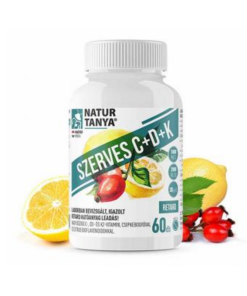 Natur Tanya Szerves C+D+K vitamin 60 db