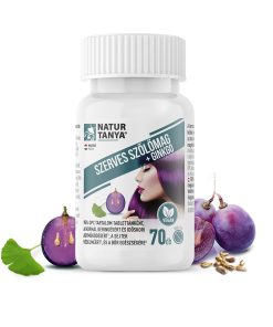 Natur Tanya Szerves Szőlőmag és Ginkgo biloba tabletta 70db