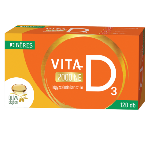 Béres vita-d3 2000NE lágyzselatin kapszula 120 db