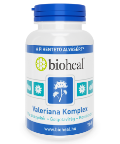 Bioheal valeriana komplex (macskagyökér+golgotavirág+komlótoboz) kapszula 70 db
