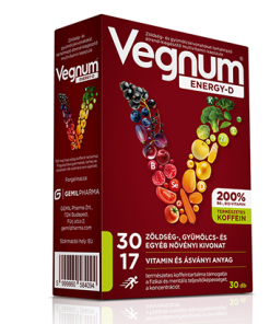 Vegnum energy-d étrendkiegészítő multivitamin kapszula 30 db