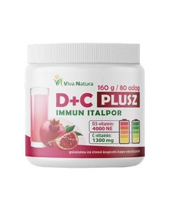 Viva natura d+c plusz gránátalma ízű étrend-kiegészítő immun italpor 160 g