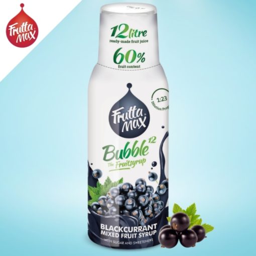 FruttaMax bubble12 feketeribizli 500 ml