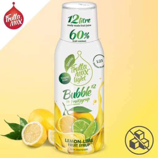FruttaMax bubble12 citrom-lime light 500 ml