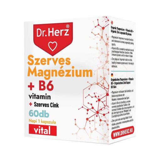 Dr.herz szerves magnézium+b6+szerves cink kapszula 60 db