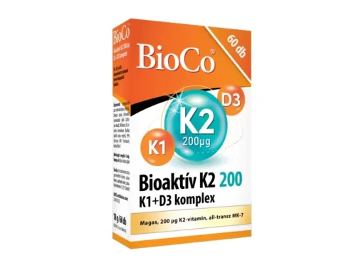 Bioco bioaktív k2 200 k1+d3 komplex tabletta 60 db