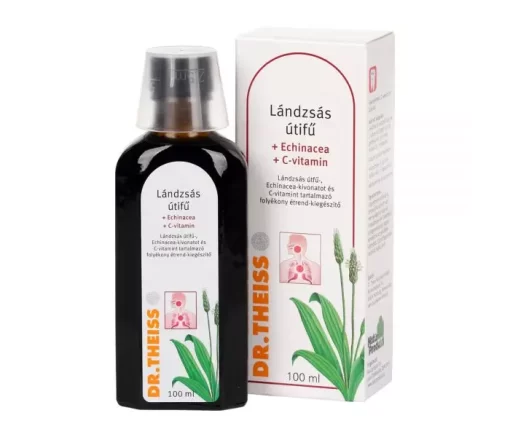 Dr. Theiss lándzsás útifű+echinacea+c-vit folyékony-étrendkiegészítő 100 ml