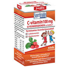 Jutavit c-vitamin 100mg gyerek és family acerola kivonattal 60 db