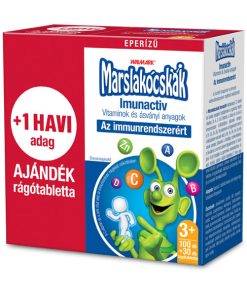 Marslakócskák rágótabletta imunactiv eper ízű 100 db