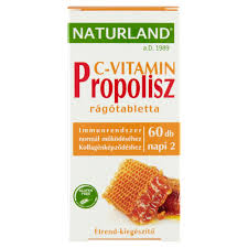 Naturland propolisz+c-vitamin tabletta 60 db