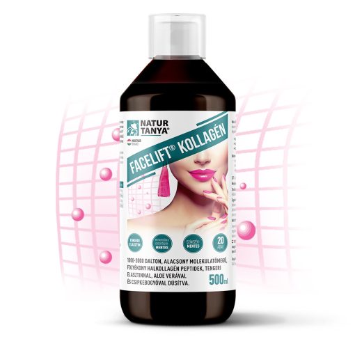 Natur Tanya Facelift kollagén mátrix - Elõemésztett kollagén peptideket, tengeri elasztint, csipkebogyó-kivonatot és liofilizált Aloe vera gélt tartalmazó koncentrátum 500 ml