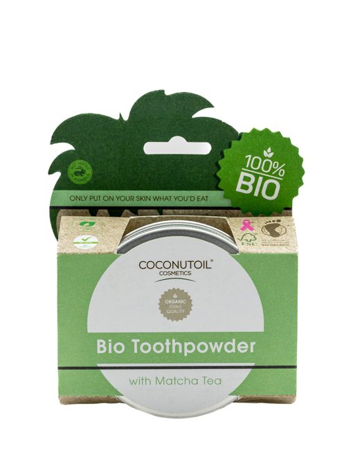 Coconutoil Bio Matcha Teás Fogpor 40 ml