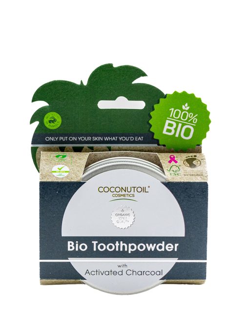 Coconutoil Bio Aktív Szenes Fogpor 40 ml