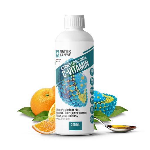 Natur Tanya Liposzómás C-vitamin + Cink folyékony formában 200 ml