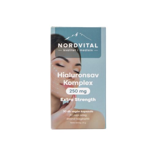 Nordvital Hialuronsav komplex 30 db vegán kapszula