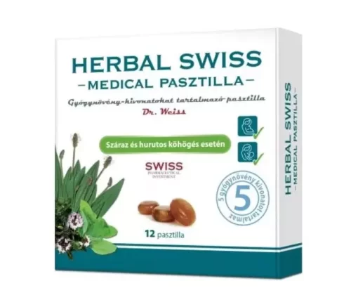 Herbal Swiss Medical pasztilla 12x